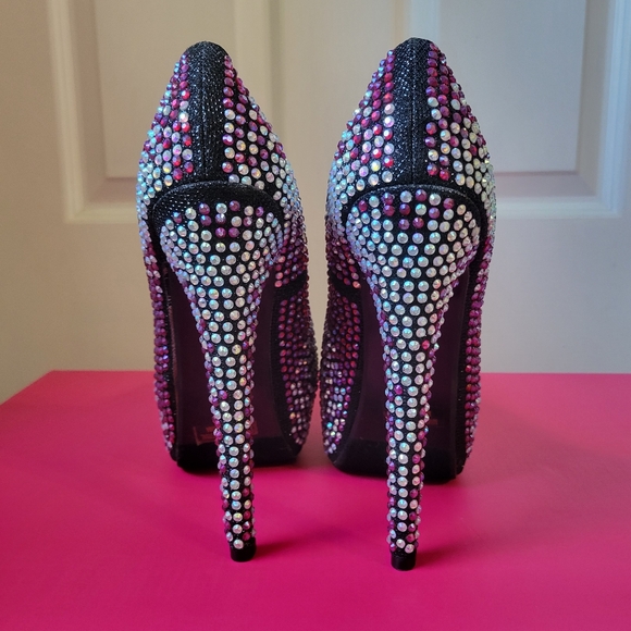 Gorgeous gem double platform stilettos - Picture 2 of 4
